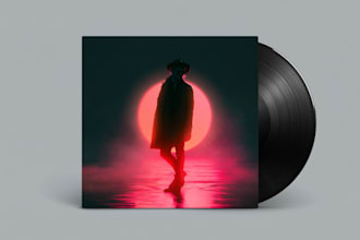 design album cover or music cover artwork