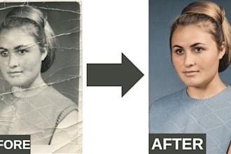 professional old photo restoration and repair