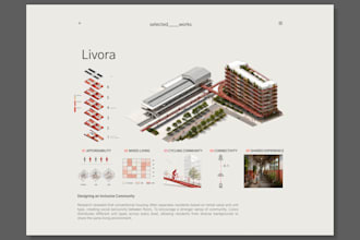 design a professional architecture portfolio