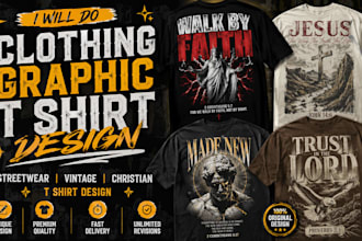 do clothing graphic t shirt design streetwear vintage christian t shirt design
