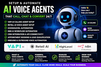 setup vapi ai calling agent, retell ai voice agent, gohighlevel, n8n ai, bland