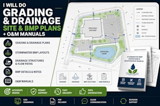 do grading and drainage site bmp plans and o and m manuals