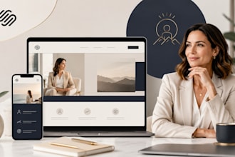 design squarespace executive life coach leadership consulting website