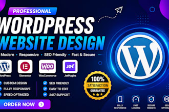 build wordpress website development buisness website or wordpress blog website