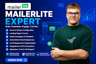 build mailerlite landing page mailerlite automation, crm and newsletter design