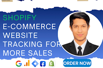 setup shopify ecommerce ga4, conversion tracking and meta, tiktok conversion API