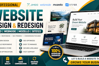 design redesign jimdo webnode mozello site123 website store