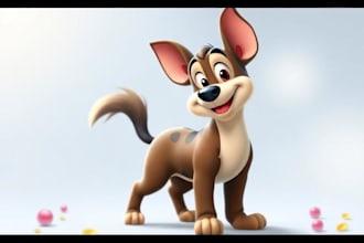 draw pet portrait into cartoon disney