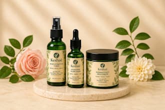 beauty fashion branding skin care cosmetic logo product packaging label design