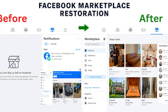 fix and restore your facebook marketplace issue fix fb shop issue