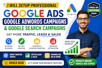 setup google ads adwords campaigns search campaigns