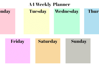 design an aesthetic minimalist weekly planner template in canva