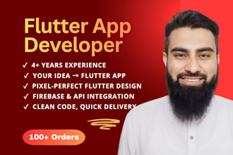 be your flutter developer for cross platform app development