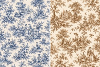 design unique toile de jouy seamless pattern for textile fabric wallpaper