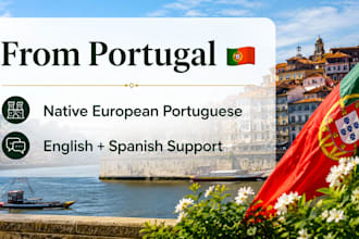 help you practice european portuguese with a native speaker
