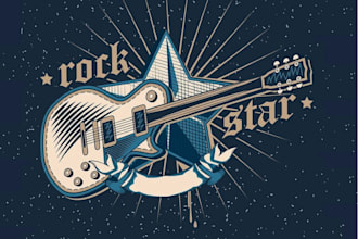create a creative music star logo design in short time
