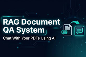 build a rag based PDF chatbot and document QA systems