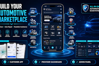 build car wash, repair and auto service booking app like car care marketplace