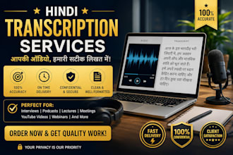 transcribe hindi audio and video to text