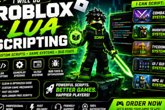 script roblox games using lua and create custom gameplay systems