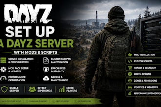 set up a dayz server with mods and scripts