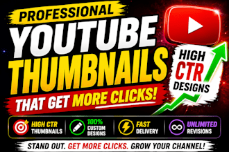 design professional youtube thumbnails that boost CTR