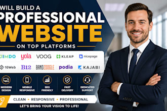build jimdo yola voog, kleap nicepage 10web b12 bandzoogle podia kajabi website