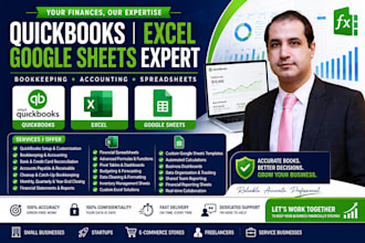do quickbooks bookkeeping, accounting, excel, google sheets