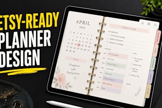 digital planner design for etsy sellers that sell fast