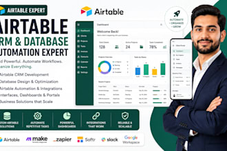 build airtable database, crm, interface and automation expert