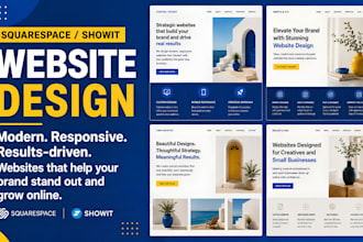 build business portfolio squaresapce website redesign showit photography website