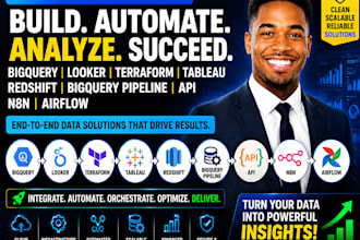 do hadoop looker studio terraform tableau redshift data pipeline api n8n airflow