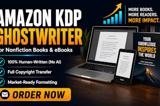 be your amazon KDP ghostwriter for nonfiction books ebook ghostwriter