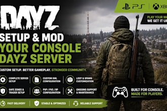 setup and mod ur console dayz server