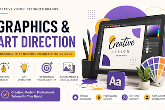 provide art direction, brand guidlines and professional design services