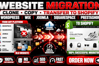 clone website move ionos joomla to wordpress squarespace prestashop to shopify