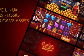 design professional game UI UX, icons and game assets