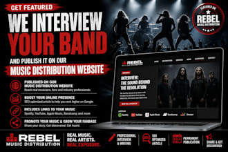 interview your band and publish it on a music website