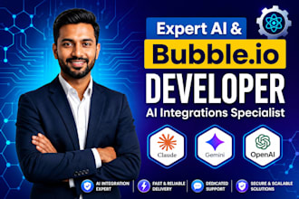 build a custom bubble io web app, bubble saas, bubble mvp, bubble website