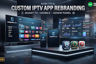 luxury iptv app brand with mac address, multi dns, admin panel ,apk, aab build