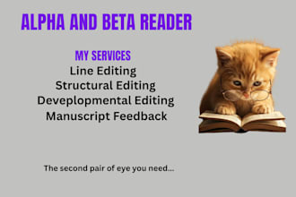 alpha read, beta read horror, thriller and fiction