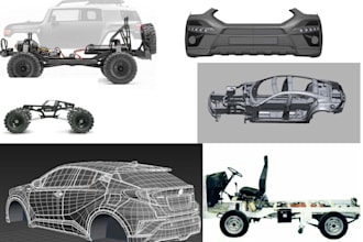3d photorealist render product design rc car chassis 3d mode mechanical part cad