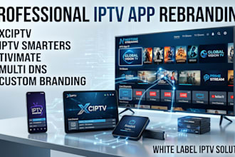 build green iptv logo for you