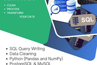 do data works such as data cleaning and processing
