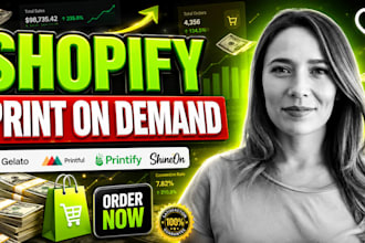setup print on demand shopify store with printify printful gelato shineon spod