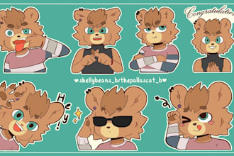 create custom furry stickers, telegram stickers, discord emotes and furry art