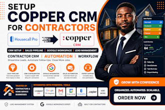 setup housecall pro copper crm contractor google workspace sales lead pipeline