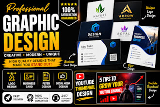 design logo thumbnail and social media posts