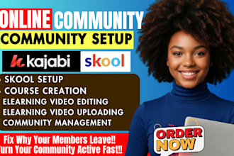 setup skool community upload course videos and manage your elearning platform