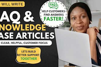 write faq and knowledge base articles